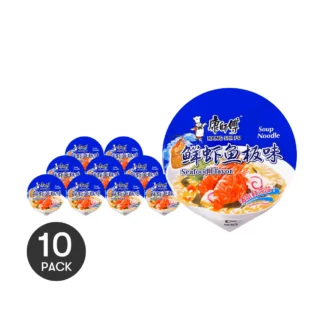MASTER KONG-fideos de sabor a mariscos, 10 paquetes, 101g