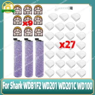 Compatible con Shark WDB1F2 WD201 WD201C WD100 para HydroVac XL 3 en 1, accesorios para aspiradoras, piezas de filtro de cepillo giratorio