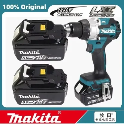 100% original Makita 6.0Ah para Makita 18V batería BL1830B BL1850B BL1850 BL1840 BL1860 BL1815 batería de litio de repuesto
