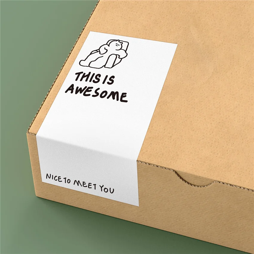Pegatinas de regalo de 50 piezas, etiquetas adhesivas de agradecimiento para pequeñas empresas, paquete de decoración, bonitas para meet