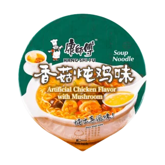 Sopa de fideos de pollo y Seta, fideos instantáneos, 3,66 oz, 104,00g * 10 paquetes, 10 paquetes
