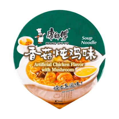 Sopa de fideos de pollo y Seta, fideos instantáneos, 3,66 oz, 104,00g * 10 paquetes, 10 paquetes