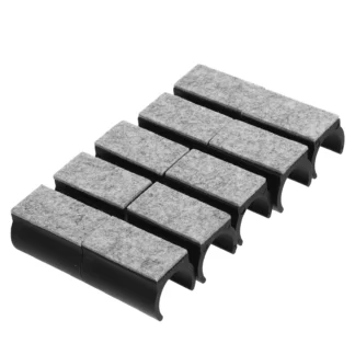 10 Uds. Almohadillas para pies en forma de U, protectores de suelo de fieltro para patas de silla, cojines para suelos de madera dura, sillas de comedor silenciosas