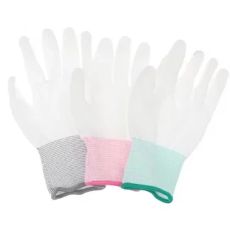 12 pares de guantes finos antiestáticos, guantes de trabajo electrónicos ESD de goma de seguridad, resistentes al desgaste, transpirables