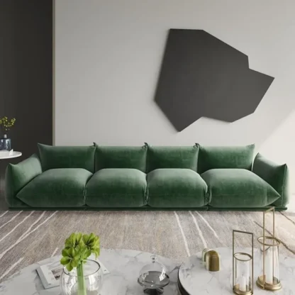 Sofá seccional Modular, sofá minimalista de 104 pulgadas, sofá convertible con otomana, juegos de sofás de sala de estar para casa de oficina