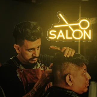 Tijeras de salón, luz de neón LED luminosa, señales de neón de negocios para peluquería, tienda de belleza, barbería, decoración de pared de neón