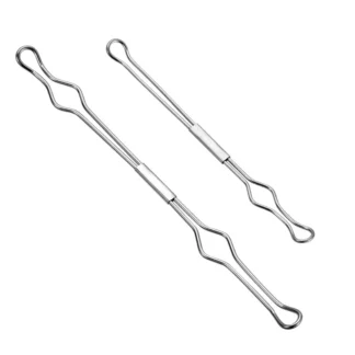 Carpeta de prensa de papel de 110mm y 150mm de longitud, Clip de encuadernación de tiras de Metal, Hardware de acero inoxidable para Carpeta de libros de 2 anillos