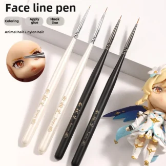 1 Uds. Pincel súper fino Bjd muñeca Maquillaje facial Mandala punteado línea de dibujo pluma pincel de pintura detalle de modelado herramienta de arcilla arte Diy
