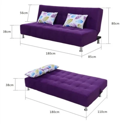 Pequeña sala de estar familiar, sofá cama multifunción, apartamento plegable, estudio, oficina, almuerzo, sofá para tres personas