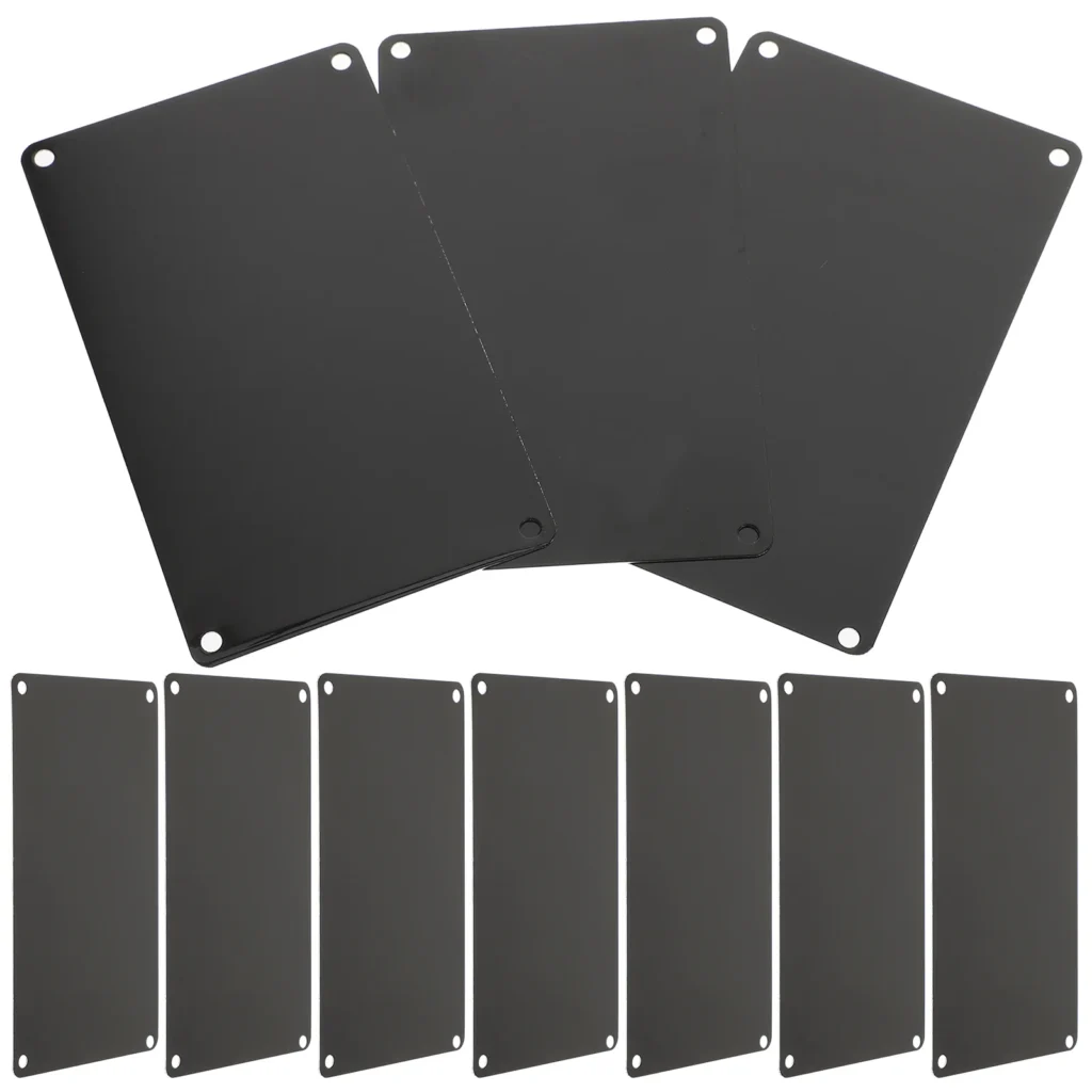 10 Uds. Letrero grabado accesorio DIY placa de identificación puerta multifunción suministro de aluminio