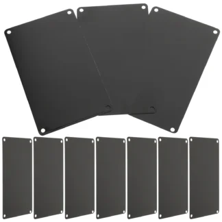 10 Uds. Letrero grabado accesorio DIY placa de identificación puerta multifunción suministro de aluminio