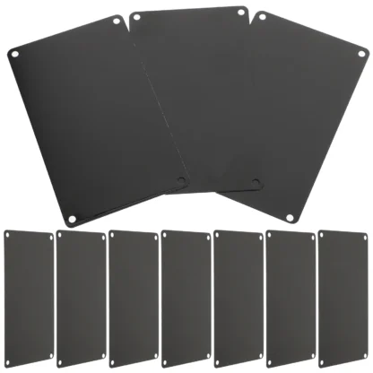 10 Uds. Letrero grabado accesorio DIY placa de identificación puerta multifunción suministro de aluminio