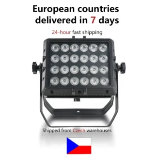 Arandela de pared impermeable IP65, 24x18w, RGBWA UV 6 en 1/RGBW 4 en 1/RGBWA 5 en 1, Led para exteriores, luz de escenario a prueba de lluvia, luz cuadrada