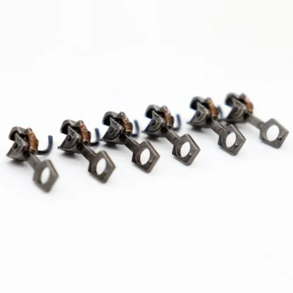 Gancho de Metal para tren eléctrico, accesorio de tren de Hobby para 1/87, 6 uds.