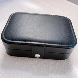 Joyero elegante, caja de almacenamiento de joyas con capacidad, múltiples compartimentos para pendientes, collares, ligeros para preciosos