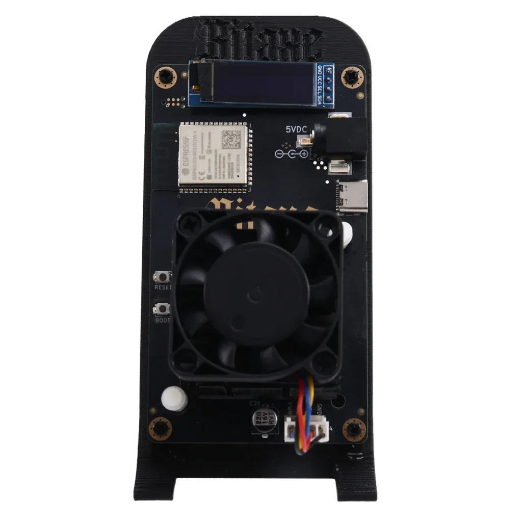 A72P Bitaxesupra 401 Solo Miner Bitaxe 13W 700-800Gh/S BM1368 Chip ASIC de Antminer S21 con soporte enchufe BR