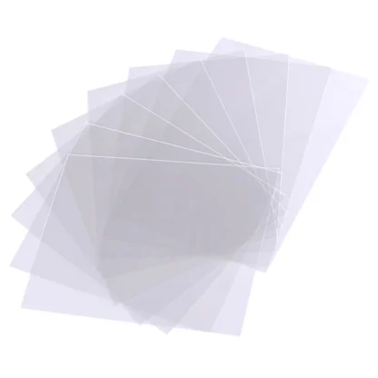 10 Uds. Película transparente PET, hojas de película transparente resistentes al calor, hoja de plástico para cajas, materiales de embalaje, manualidades DIY