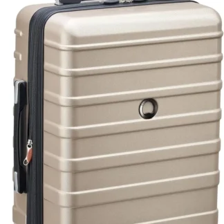 Equipaje rígido de doble rueda para viaje suave, expandible con espacioso y o, 20 pulgadas, dorado, DELSEY, PARIS, Margot