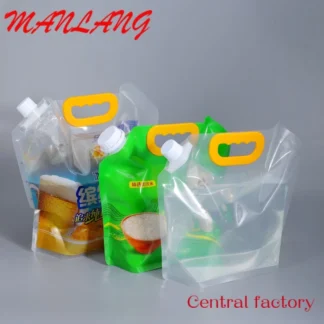 Bolsa de plástico plegable para beber, contenedor portátil de 5 litros de capacidad, para senderismo, Ldpe