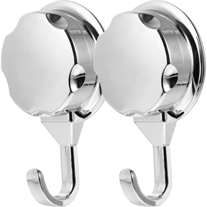Colgador de toallas con ventosa fuerte para cocina y baño, 2 ganchos de piezas, colgador de ventosa pesada para baño, ventosas reutilizables, succión de pared
