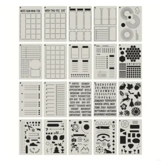 E8Be 20 PCS Flowy Plantencils para Planner Journal Notebook Scrapbook Schedules