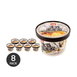 Fideos de patata para puré, comino de sabor picante, 3,7 oz, 105,00g * 8 paquetes, 8 paquetes