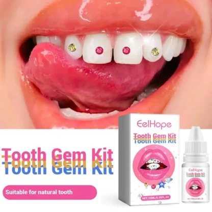 Kit de gemas para decoración de dientes DIY, fiable, portátil, completo, hermoso aplicación, juego de gemas con dientes fuertes de diamante para mujer, conjunto N EWW