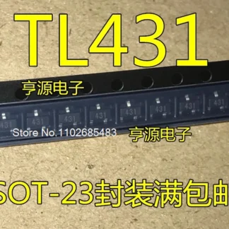 TL431 CJ431 TL431A 431 SOT23, lote de 10 unidades