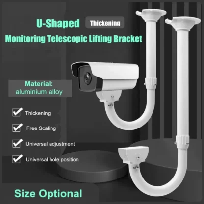 Soporte para cámara de seguridad, 30-60cm, 60-120cm, telescópico ajustable, soporte de montaje en techo para cámara tipo bala de vigilancia CCTV
