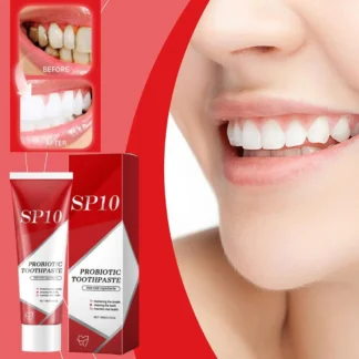 Pasta de dientes blanqueadora probiótica, eliminación de manchas, súper probiótico-8, pasta de dientes enzima para aliento fresco de larga duración, brillo de dientes