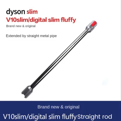 Varilla de extensión para Dyson V12 V10, tubo recto de liberación rápida, tubo de varita de mano, Metal delgado, Aluminio