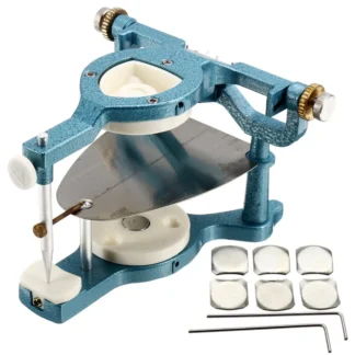 Equipo de laboratorio Dental, articuladores de aleación plateada de gran tamaño, articulador anatómico magnético ajustable para dentadura
