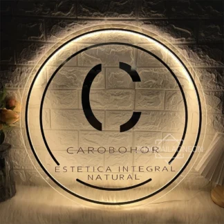 Letrero de neón de belleza personalizado para decoración de pared de salón de belleza para niñas, letrero tallado 3D, letreros de belleza luminosos Led, regalo de Navidad
