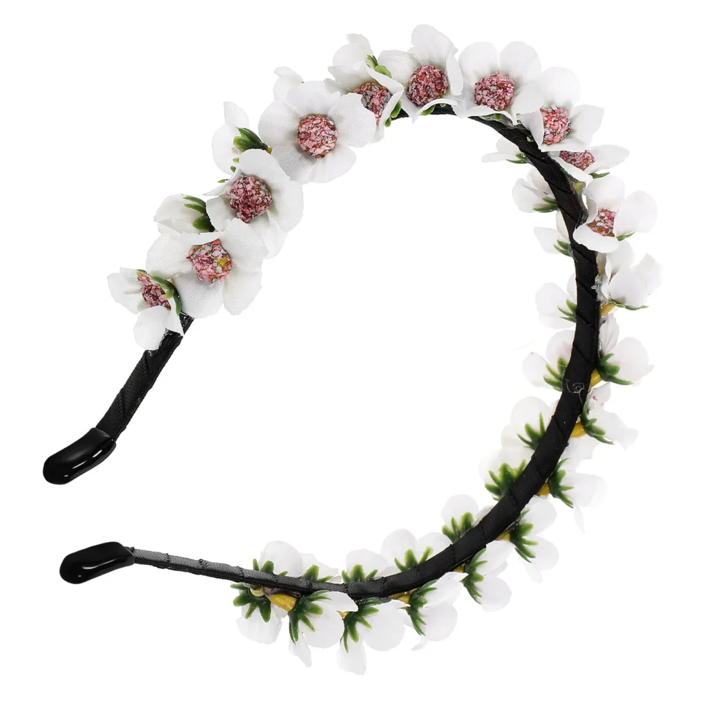 Diadema con forma de corona, diademas florales para Cosplay para mujer, guirnalda de flores, tocado de boda, Kit de corona decorativa