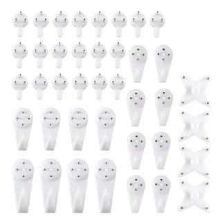 40 Uds tornillos invisibles para uñas ganchos de pared perchas para cuadros gancho para fotos sin rastro multifunción colgador de marco de pintura de imagen