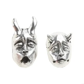 H58C Fashion Devil Prajna Skull Ear Studs Tendencia Unisex Parring