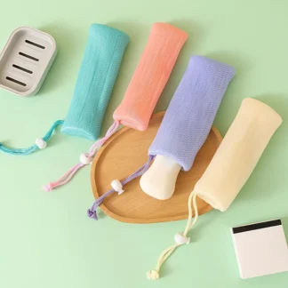 Bolsa de jabón espumoso de 6 capas gruesa, bolsa de malla para limpiador Facial, herramientas de lavado de baño, redes de limpieza corporal, ayuda para lavar la cara, 1 Uds.