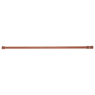 Varillas de poste de riel de cortina de tensión de gasa de red con resorte telescópico extensible, 55-90Cm, color madera