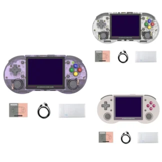 Consola de juegos Retro RG353PS, 16G + 128G, pantalla IPS de 3,5 pulgadas, sistema Linux de 64 bits, reproductor de juegos Retro portátil, HD 2,4G/5G, Wifi