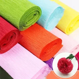 1 Uds. De papel crepé colorido, rollos de decoración premium para flores DIY, boda, cumpleaños, decoración de fiesta, telón de fondo, suministros de papelería de regalo