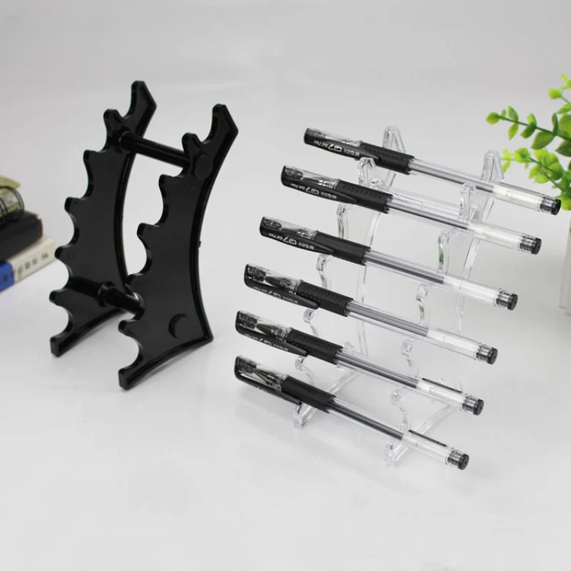 Soporte de exhibición para pinceles de maquillaje, sombra de ojos, lápiz, soporte organizador para 6 habitaciones