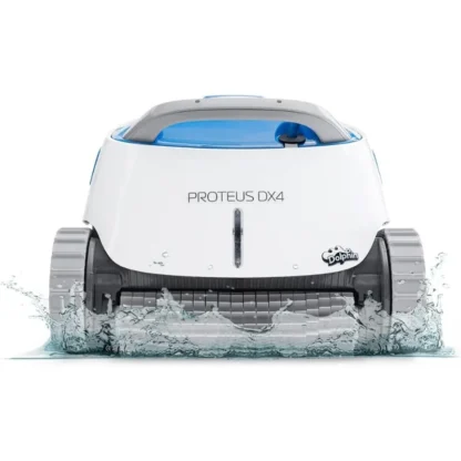 Dolphin Proteus DX4 Aspirador robótico automático para piscina, escalada en paredes, cepillo para fregar línea de agua