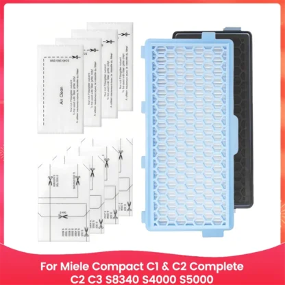 Filtros de aspiradora A20M Filtros HEPA y filtros de motor para Compact C1 y C2, Complete C2 y C3, S8340, S4000, S5000