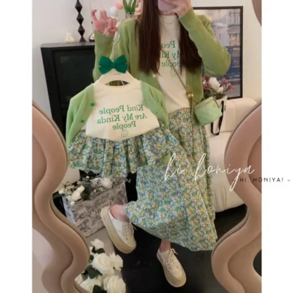 Conjunto de ropa a juego para madre e hija, conjunto de dos piezas para mujer, falda de verano, camisetas de papá e hijo, Rebeca para mamá y bebé