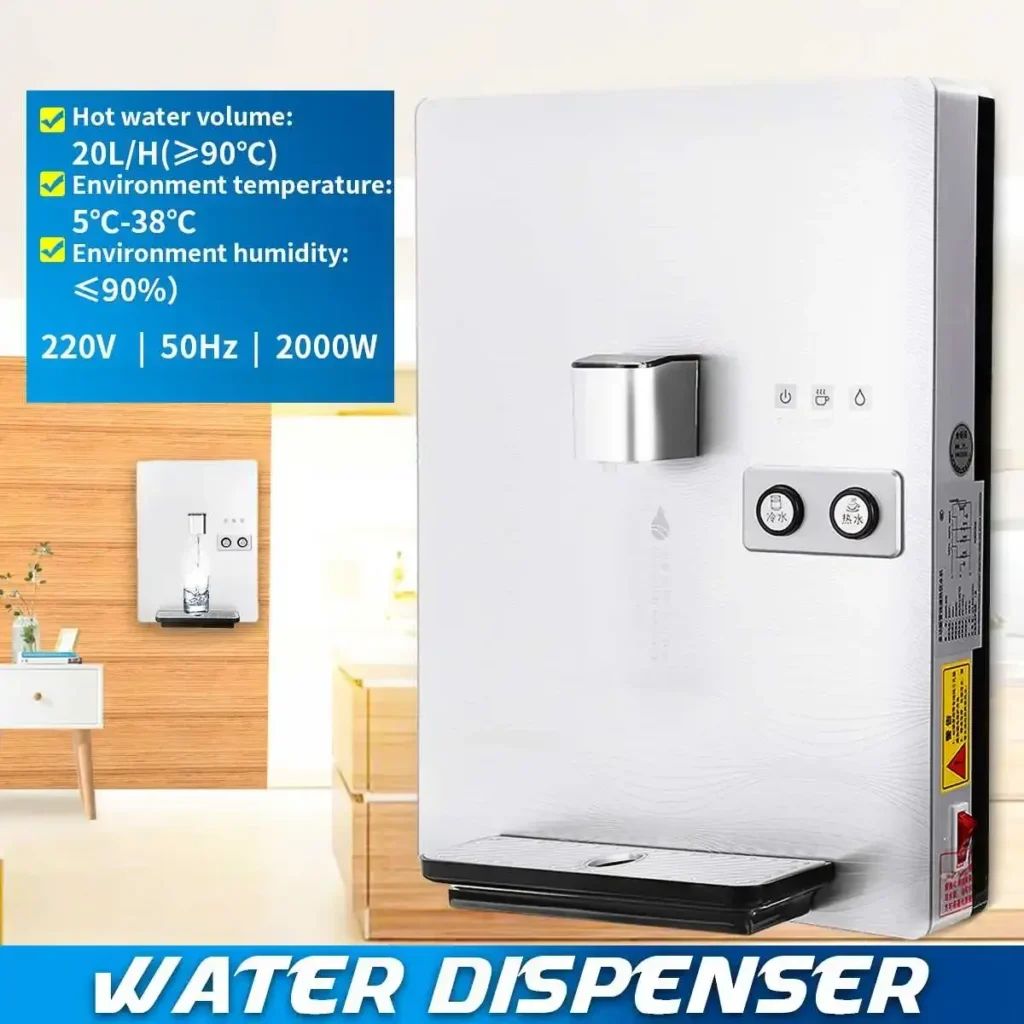 Dispensadores eléctricos de agua fría y caliente para el hogar y la Oficina, dispositivo de bombeo montado en la pared, calentador de agua, Caldera, 2000W