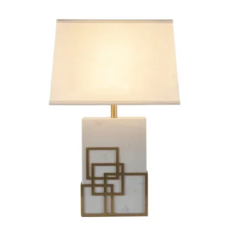 Lámpara de mesa de estilo americano para dormitorio, nuevo estilo chino, sala de estar, Simple y lujosa, lámpara de mesita de noche de mármol, Villa, Hotel, habitación modelo