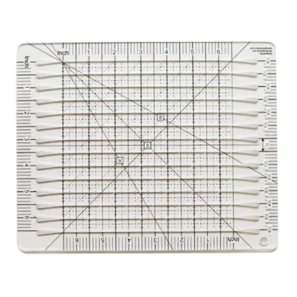Regla de costura Regla de corte de tela Suministros para acolchar Herramientas Suministros de costura Cortador de tela Plantilla de patchwork DIY 6 pulgadas