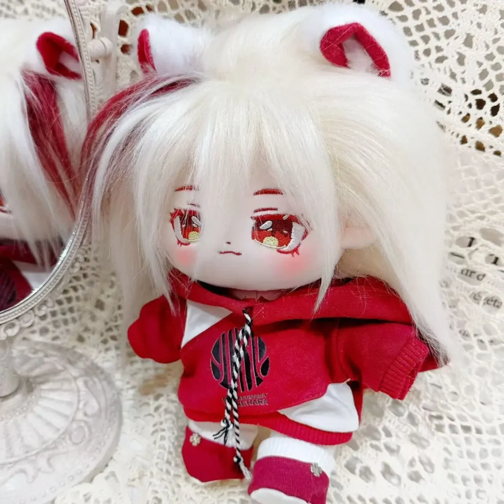 Anime Genshin Impact Kaedehara Kazuha Cosplay muñeca de algodón peluda 20cm Maumet bebé desnudo Adorable disfraz cambiar figuras