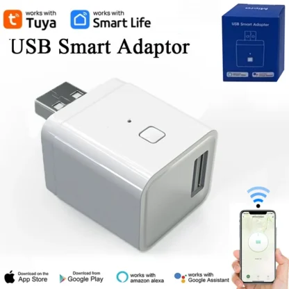 Tuya WiFi Switch inteligente 5V Mini USB adaptador de corriente funciona con Alexa Hey Google Alice para domótica inteligente Micro carga Socket