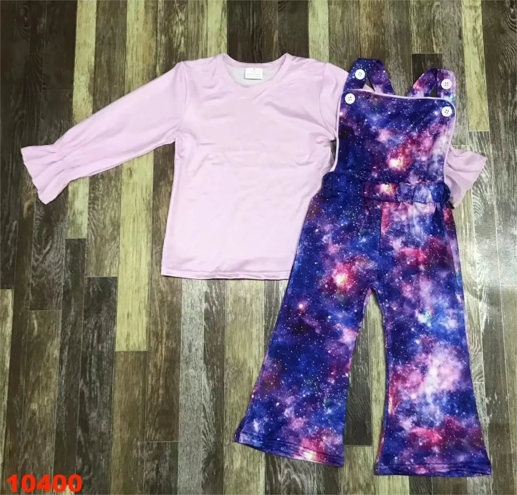 Conjuntos de ropa de moda para niñas, tops, abrigo, pantalones largos, traje para bebés, material de algodón puro al aire libre, venta al por mayor